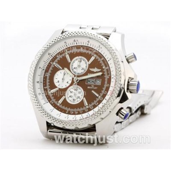 Breitling for Bentley GT Working Chronograph with Brown Dial S/S
