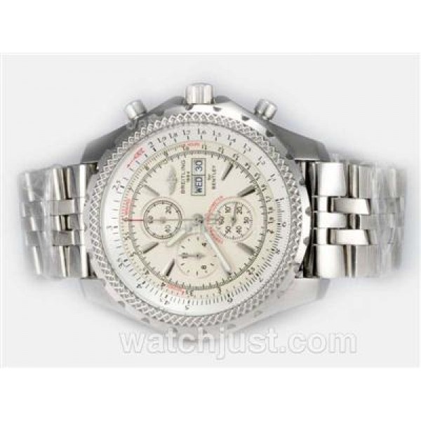 Breitling for Bentley GT Working Chronograph with White Dial
