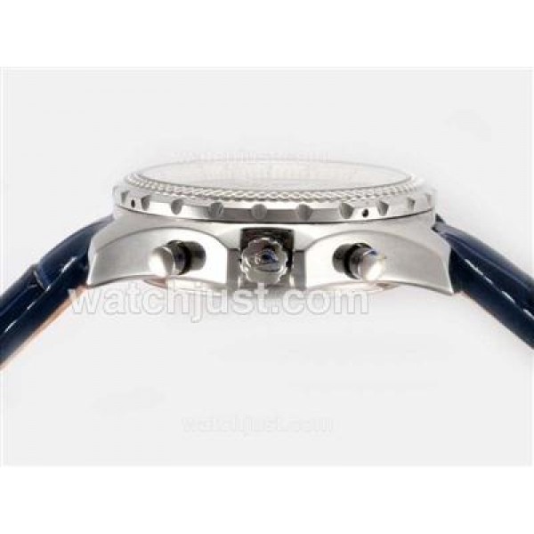 Breitling for Bentley GT Working Chronograph with Blue Dial and Strap-Deployment Buckle
