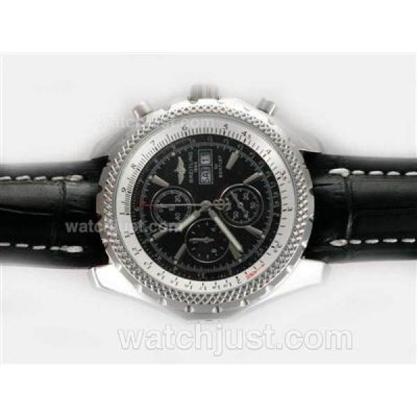 Breitling for Bentley GT Working Chronograph with Black Dial-Deployment Buckle