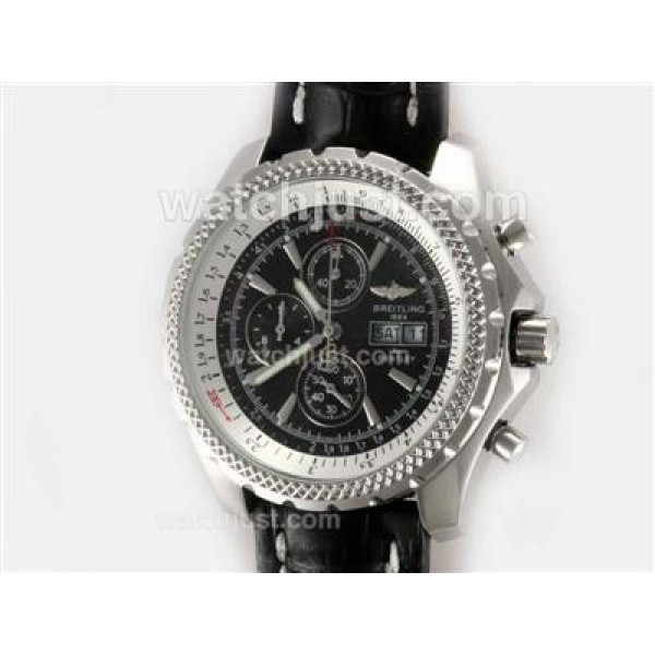 Breitling for Bentley GT Working Chronograph with Black Dial-Deployment Buckle