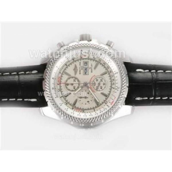 Breitling for Bentley GT Working Chronograph with White Dial-Deployment Buckle