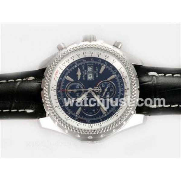 Breitling for Bentley Working Chronograph with Blue Dial-Deployment Buckle