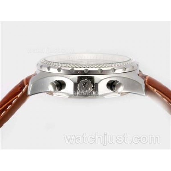 Breitling for Bentley GT Working Chronograph with White Dial-Deployment Buckle