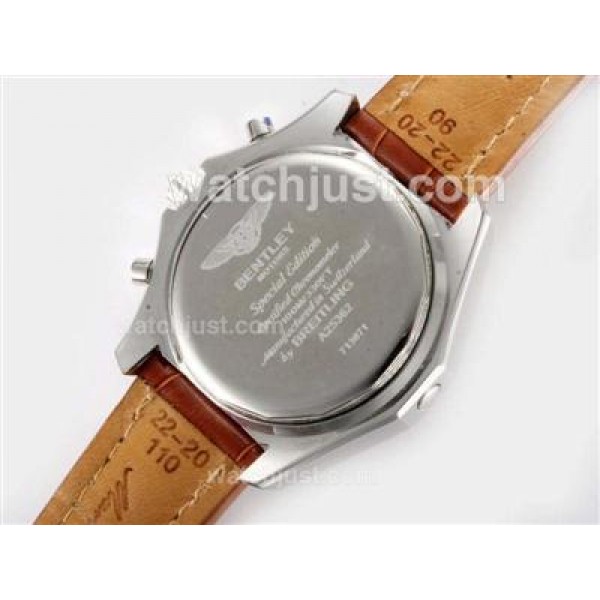 Breitling for Bentley GT Working Chronograph with White Dial-Deployment Buckle