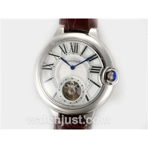 Cartier Ballon Bleu de Cartier Tourbillon Manual Winding with White Dial