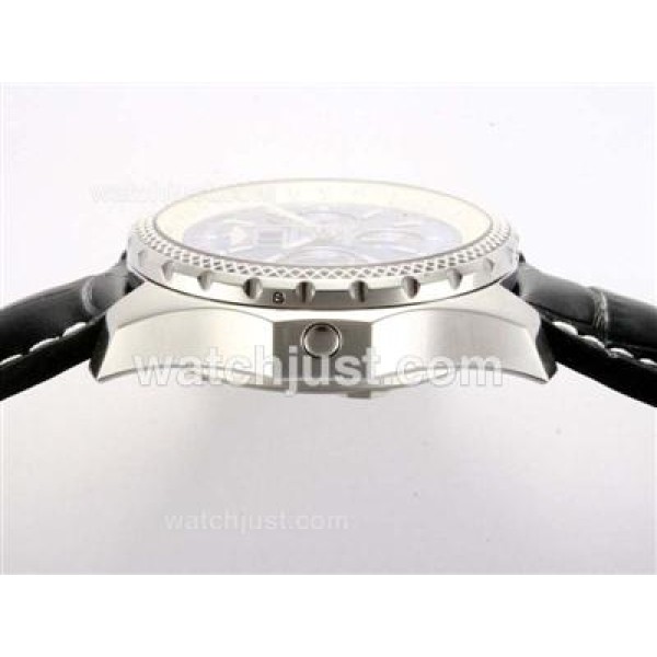 Breitling for Bentley 6.75 Big Date Chronograph Swiss Valjoux 7750 Movement with Blue Dial
