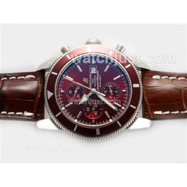 Breitling Superocean Heritage Chrono Swiss Valjoux 7750 Movement with Brown Dial-28800bph