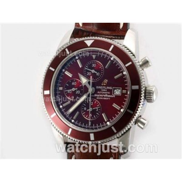 Breitling Superocean Heritage Chrono Swiss Valjoux 7750 Movement with Brown Dial-28800bph