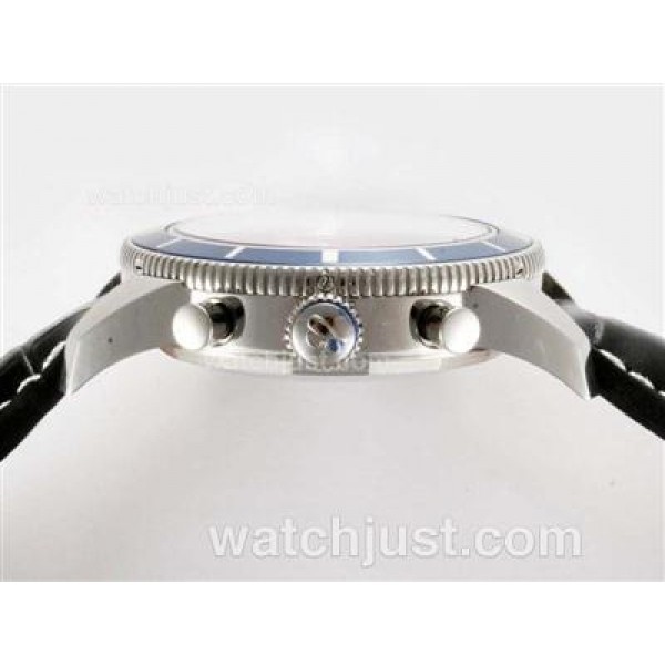 Breitling Superocean Heritage Chrono Swiss Valjoux 7750 Movement with Blue Dial-28,800bph