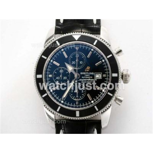 Breitling Superocean Heritage Chrono Swiss Valjoux 7750 Movement with Black Dial-28800bph