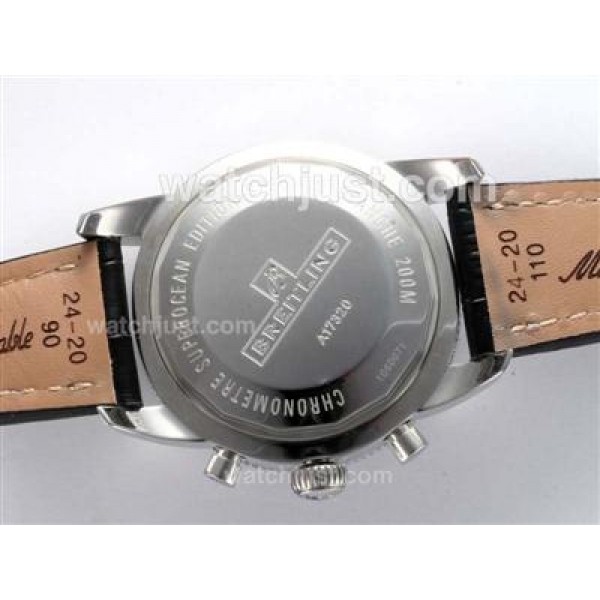 Breitling Superocean Heritage Chrono Swiss Valjoux 7750 Movement with Black Dial-28800bph