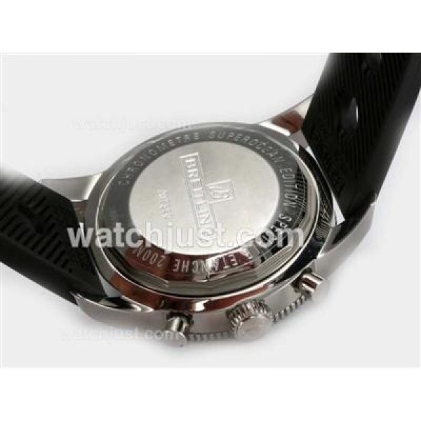Breitling Superocean Heritage Chrono Swiss Valjoux 7750 Movement with Brown Dial-Rubber Strap