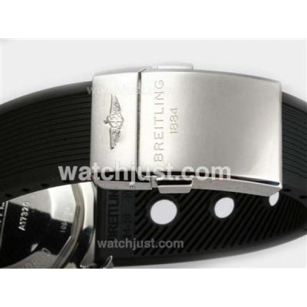 Breitling Superocean Heritage Chrono Swiss Valjoux 7750 Movement with Brown Dial-Rubber Strap