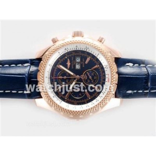 Breitling for Bentley GT Working Chronograph Rose Gold Case with Blue Dial