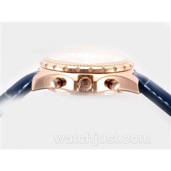 Breitling for Bentley GT Working Chronograph Rose Gold Case with Blue Dial