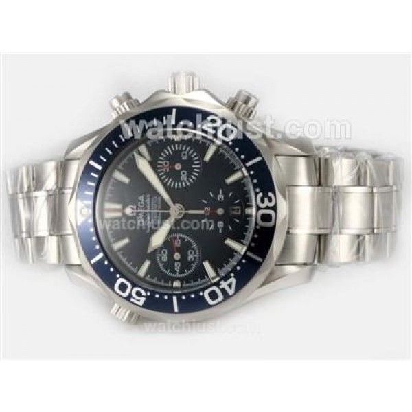 UK Best Quality Omega Seamaster Replica Watches With Blue Dials For Sale