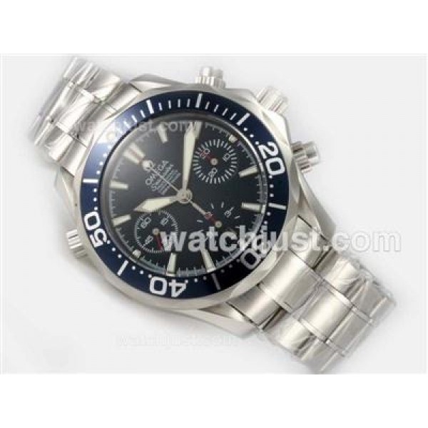 UK Best Quality Omega Seamaster Replica Watches With Blue Dials For Sale