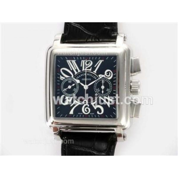 Franck Muller Conquistador Chronograph Lemania Movement with Black Dial-White Marking