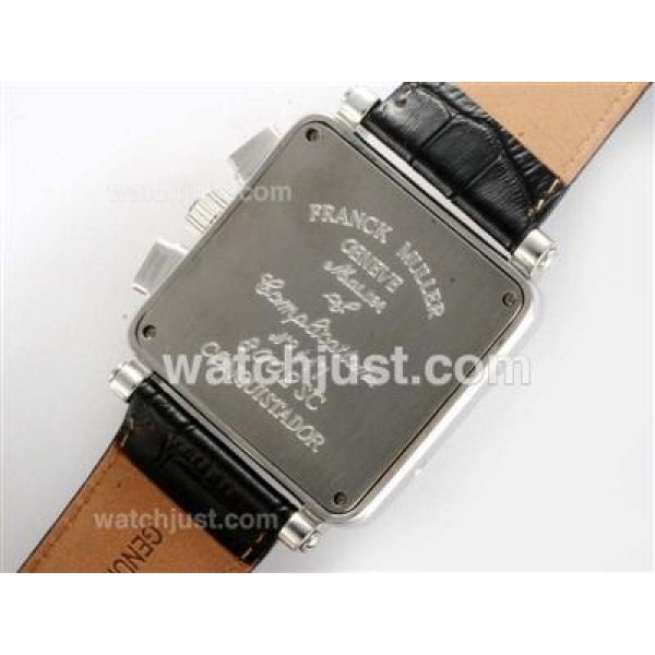 Franck Muller Conquistador Chronograph Lemania Movement with Black Dial-White Marking