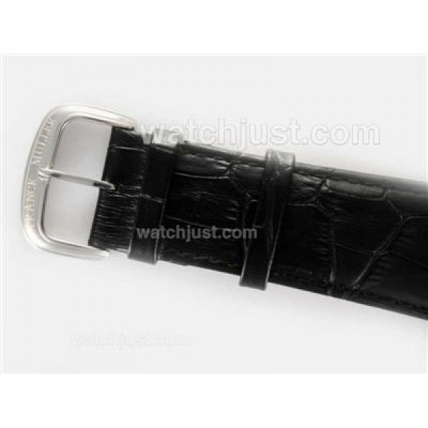 Franck Muller Conquistador Chronograph Lemania Movement with Black Dial-White Marking