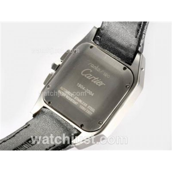 Cartier Santos 100 Automatic with White Dial