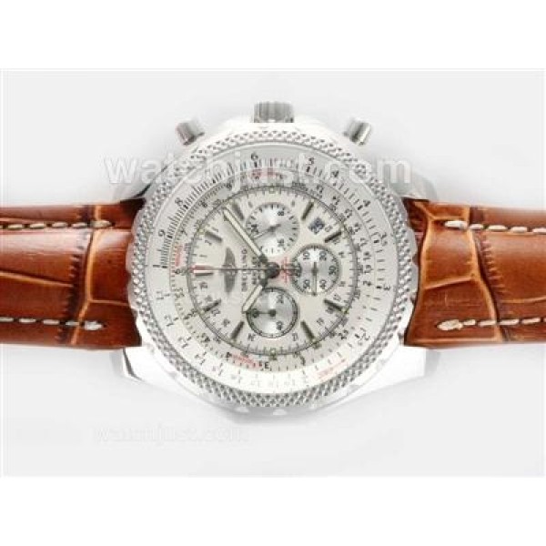 Breitling for Bentley Motors Working Chronograph with White Dial