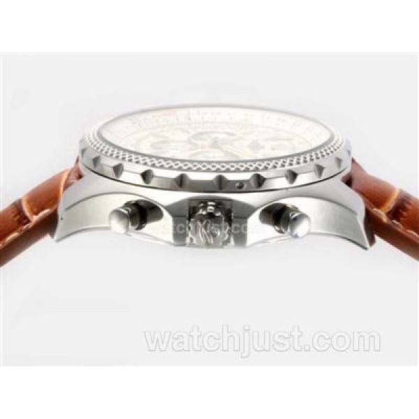 Breitling for Bentley Motors Working Chronograph with White Dial