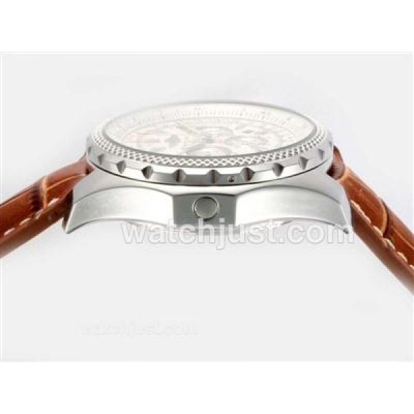 Breitling for Bentley Motors Working Chronograph with White Dial