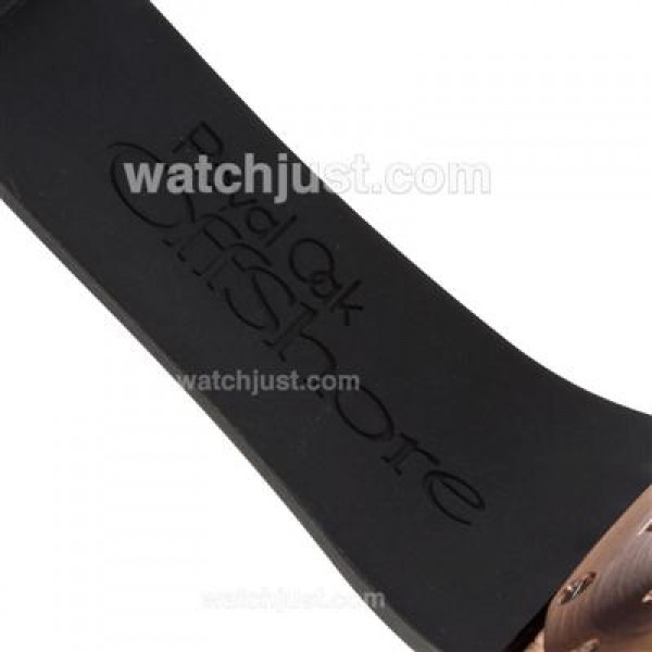 Audemars Piguet Royal Oak Chronograph Swiss Valjoux 7750 Movement Rose Gold Case with Black Dial