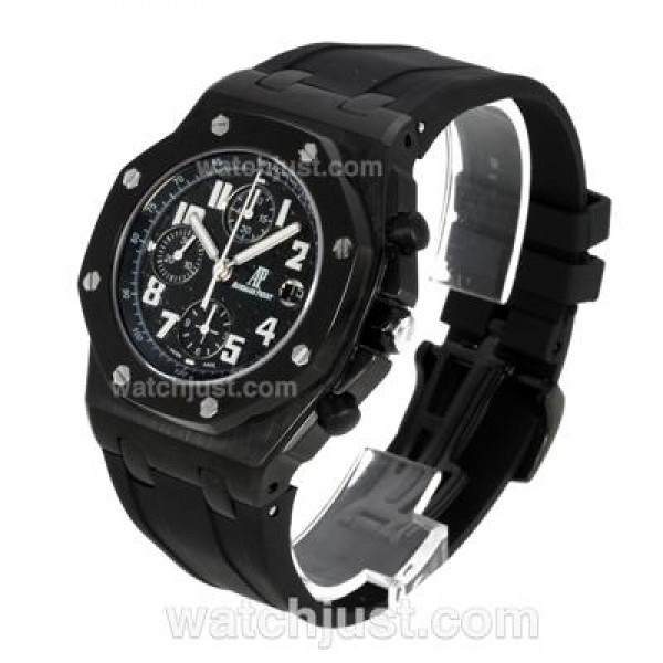Audemars Piguet Royal Oak Chronograph Swiss Valjoux 7750 Movement PVD Case with Black Dial