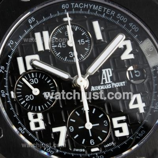 Audemars Piguet Royal Oak Chronograph Swiss Valjoux 7750 Movement PVD Case with Black Dial