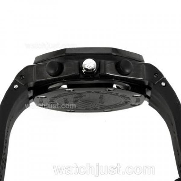 Audemars Piguet Royal Oak Chronograph Swiss Valjoux 7750 Movement PVD Case with Black Dial