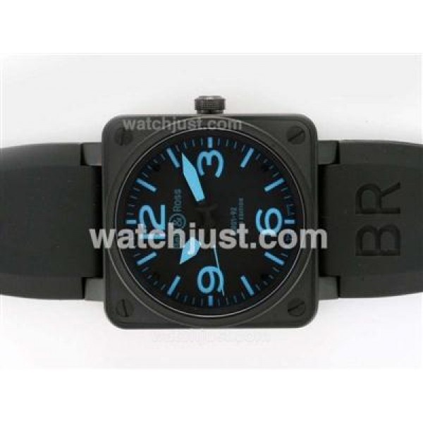 Bell & Ross BR 01-92 Swiss ETA 2892 Movement PVD Case-Blue Marking 46x46mm