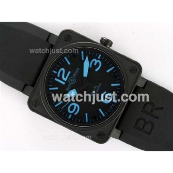 Bell & Ross BR 01-92 Swiss ETA 2892 Movement PVD Case-Blue Marking 46x46mm