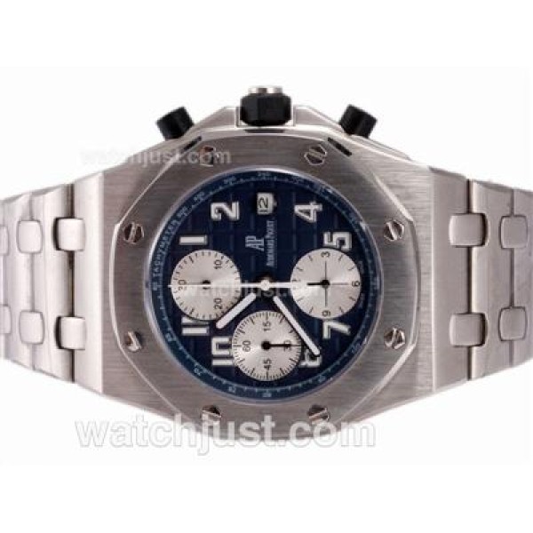 Audemars Piguet Royal Oak Chronograph Swiss Valjoux 7750 Movement with Blue Dial