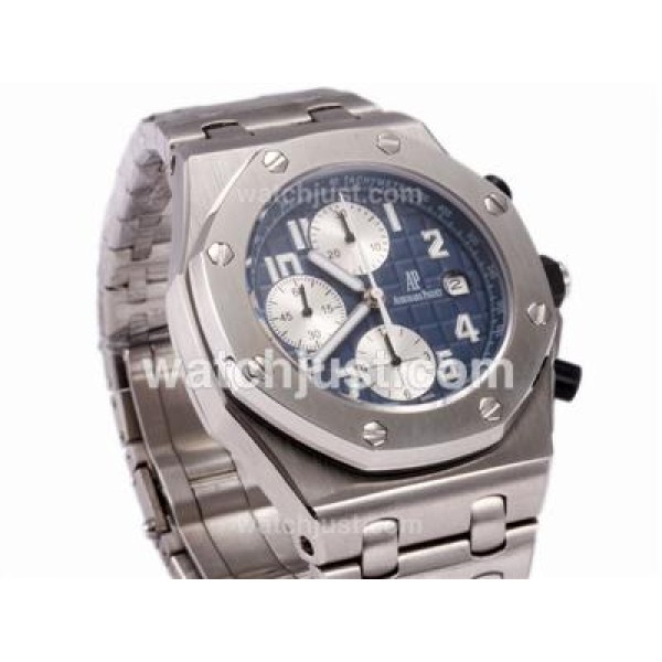 Audemars Piguet Royal Oak Chronograph Swiss Valjoux 7750 Movement with Blue Dial