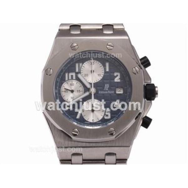 Audemars Piguet Royal Oak Chronograph Swiss Valjoux 7750 Movement with Blue Dial