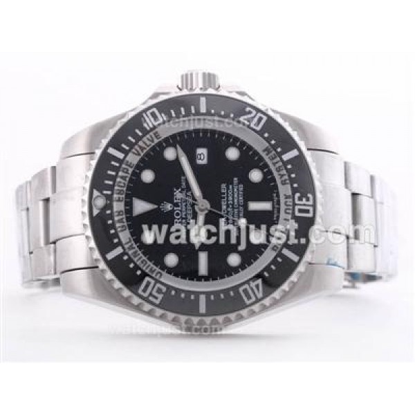 Best 1:1 Rolex Sea-Dweller Deepsea Fake Watches With Black Dials For Men