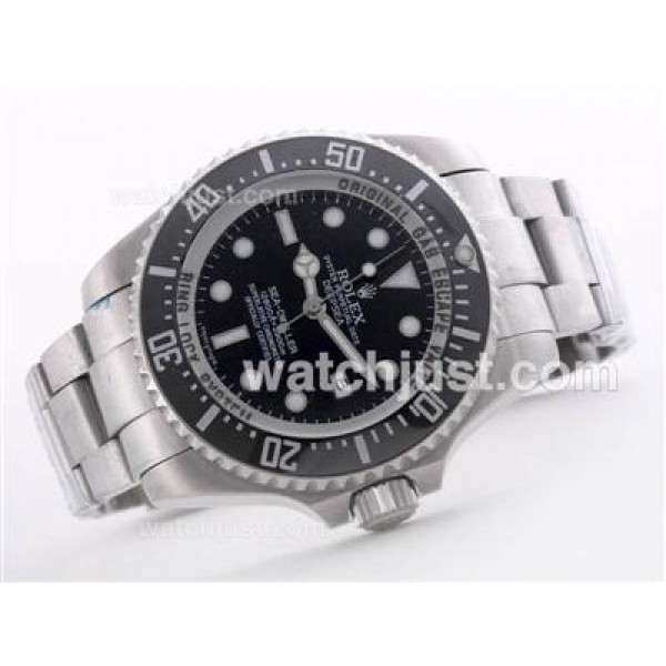 Best 1:1 Rolex Sea-Dweller Deepsea Fake Watches With Black Dials For Men