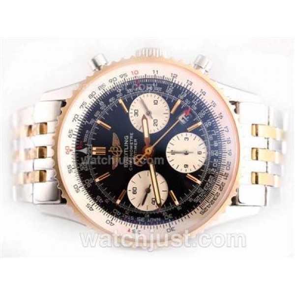Breitling Navitimer Chronograph Swiss Valjoux 7750 Movement-Two Tone
