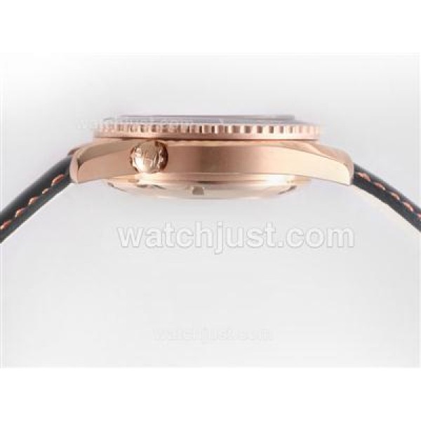 Omega Planet Ocean Chronograph Swiss Valjoux 7750 Movement-18K Plated Rose Gold Casing
