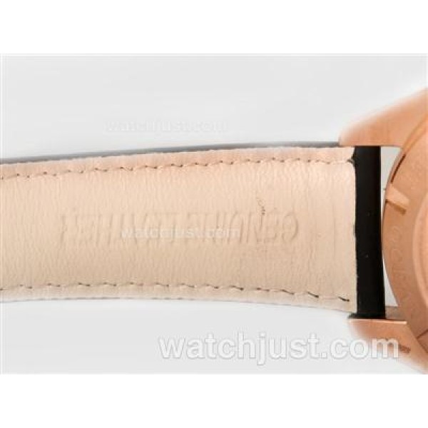 Omega Planet Ocean Chronograph Swiss Valjoux 7750 Movement-18K Plated Rose Gold Casing