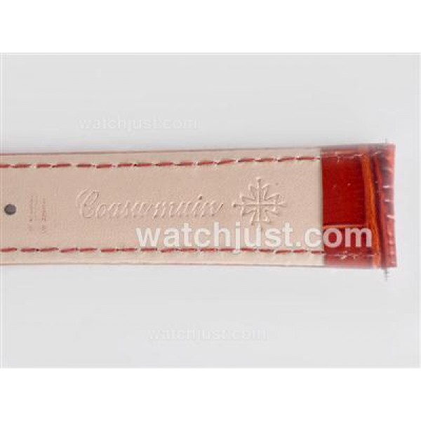 Patek Philippe Brown Leather Strap with Deployment Buckle