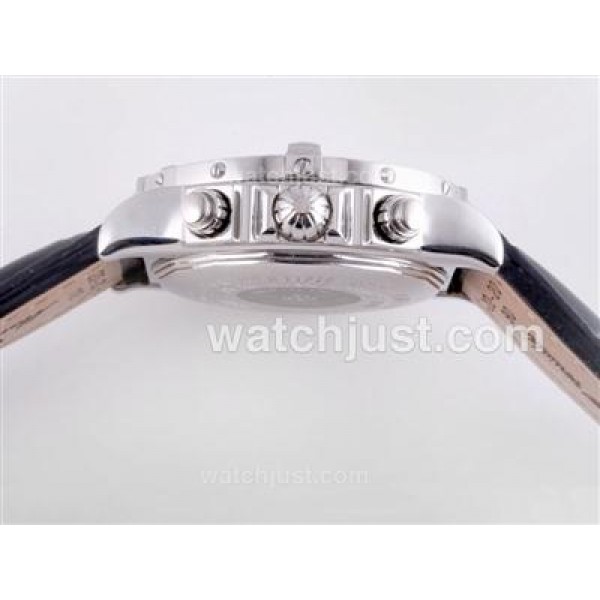 Breitling Chronomat Evolution Chronograph Swiss Valjoux 7750 Movement with White Dial