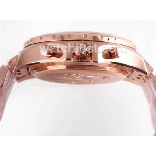 Breitling for Bentley Motors T Automatic Full Rose Gold with White Dial