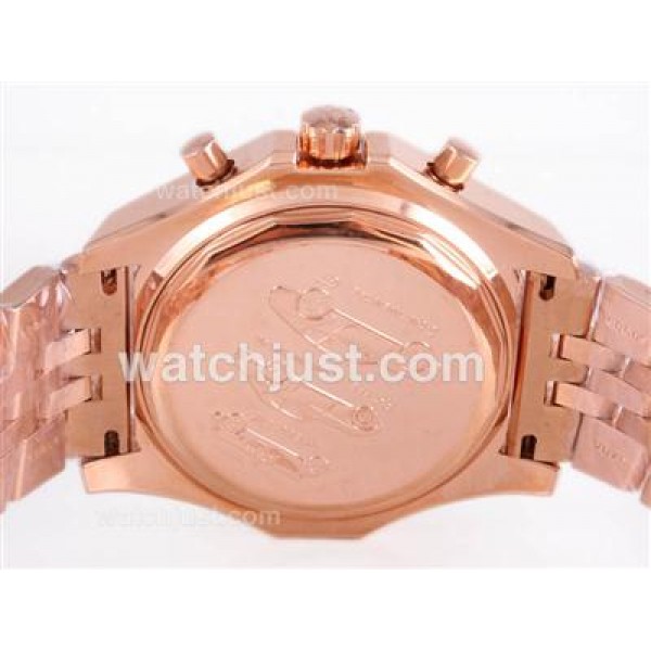 Breitling for Bentley Motors T Automatic Full Rose Gold with White Dial