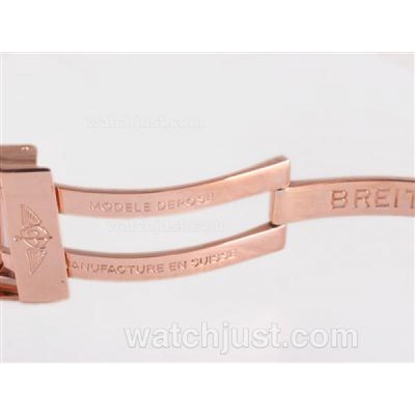 Breitling for Bentley Motors T Automatic Full Rose Gold with White Dial