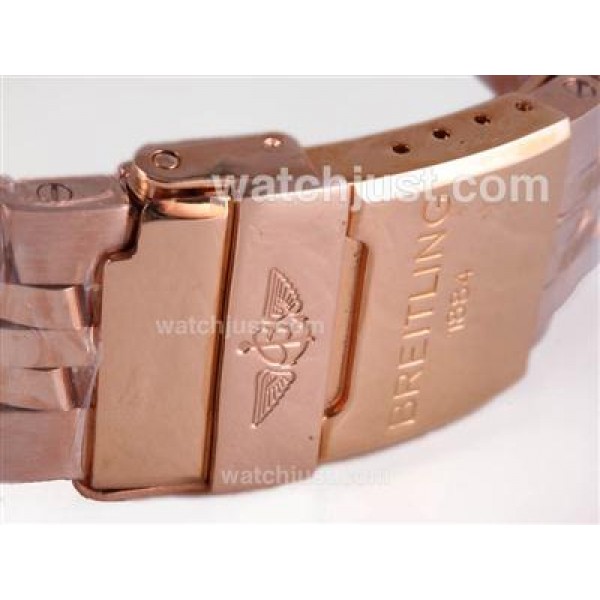 Breitling for Bentley Motors T Automatic Full Rose Gold with White Dial