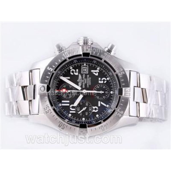 Breitling Skyland Avenger Chrono Swiss Valjoux 7750 Movement with Gray Dial-AR Coating
